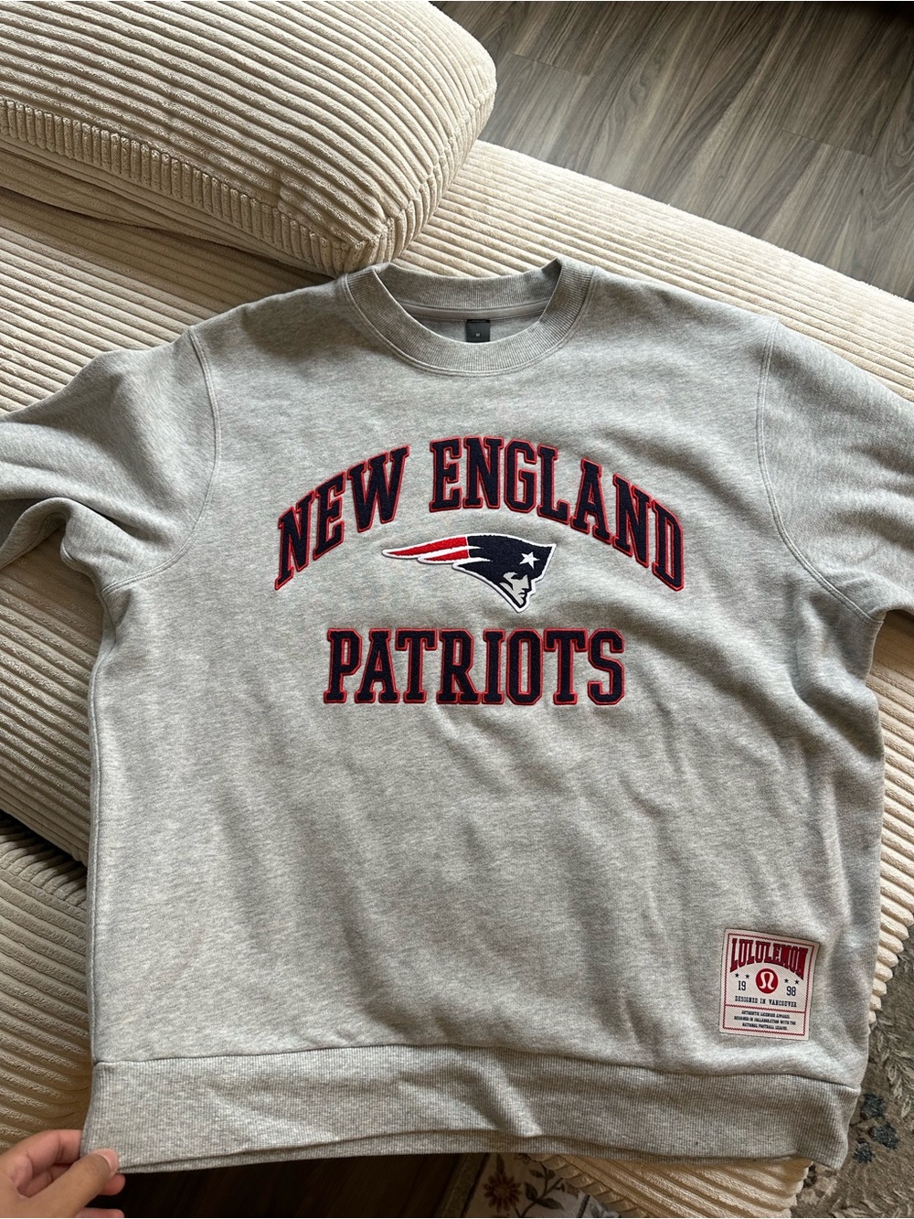 Lululemon x Patriots Grey Crew